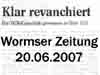 Wormser Zeitung • 20.06.2007